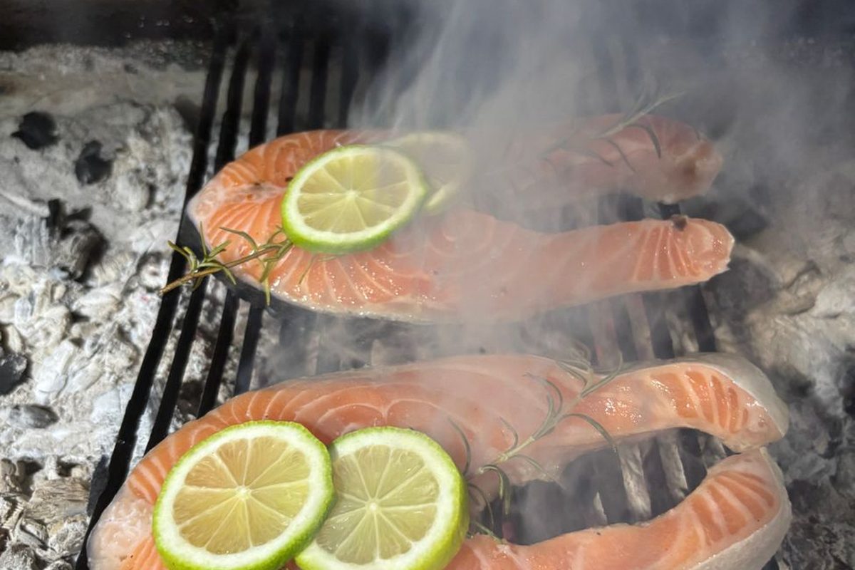 Grilled salmon